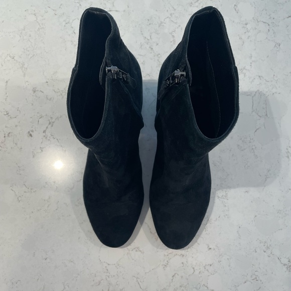 Black Suede Ankle Boots - Picture 2 of 5